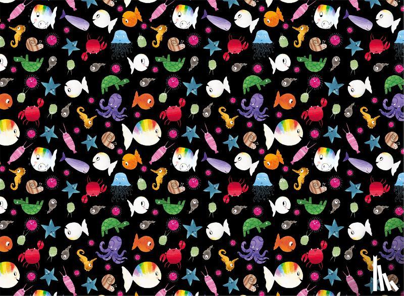  - Cadeaupapier Klein wit visje