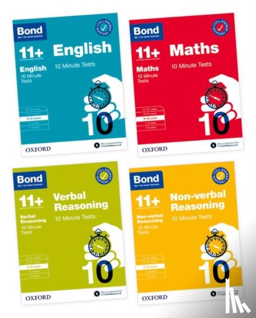 Bond 11+, Various - Bond 11+: Bond 11+ 10 Minute Tests 9-10 years Bundle (for GL Assessment & other 11 plus exams)