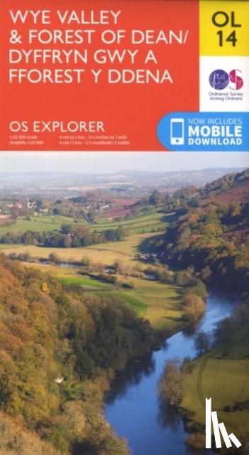 Ordnance Survey - Wye Valley & Forest of Dean / Dyffryn Gwy a Fforest y Ddena