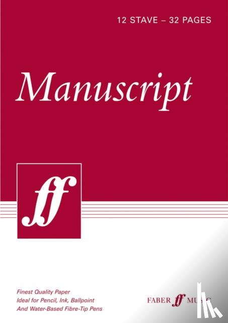 Faber Music - 32-page A4 Manuscript Book, 12-stave