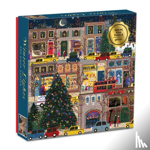 Galison - Winter Lights Foil Puzzle 500 Piece Puzzle