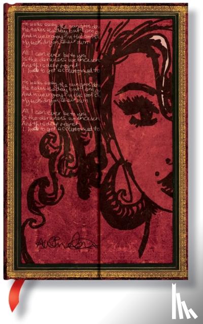 Paperblanks - Amy Winehouse, Tears Dry (Embellished Manuscripts Collection) Mini Lined Hardcover Journal (Wrap Closure)