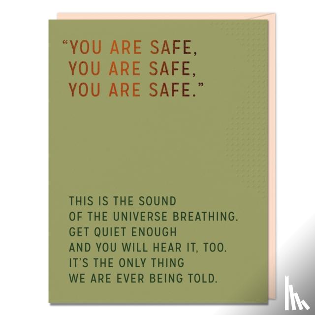  - 6-Pack Elizabeth Gilbert You Are Safe Card