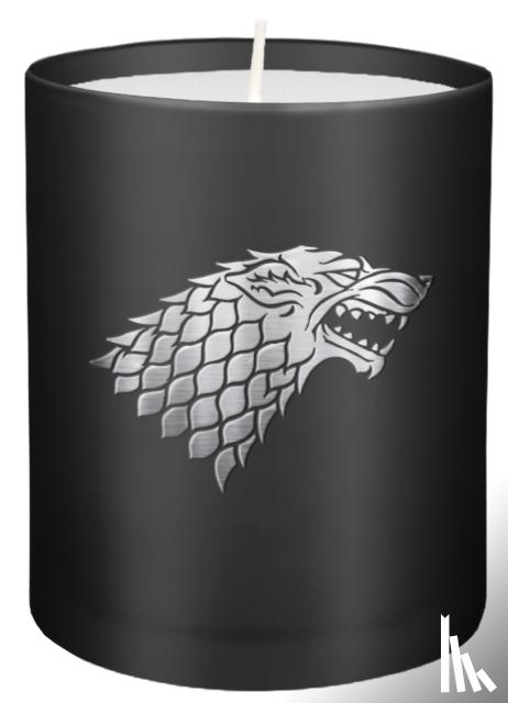 Insight Editions - Game of Thrones: House Stark Large Glass Candle