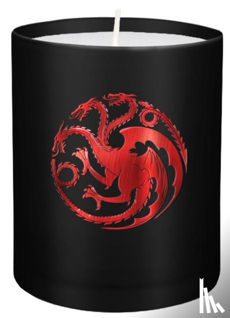 Insight Editions - Game of Thrones: House Targaryen Large Glass Candle