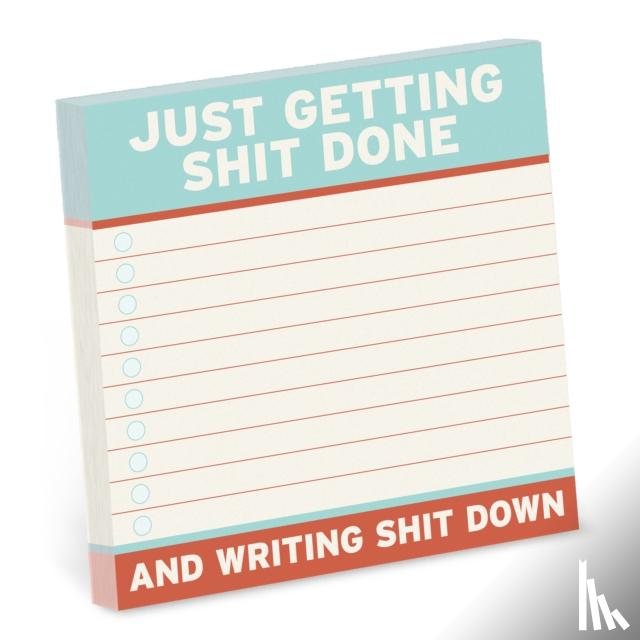 Knock Knock - Knock Knock Getting Shit Done Sticky Notes (4 x 4-inches)