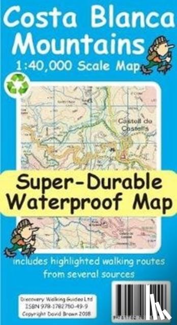 Brawn, David - Costa Blanca Mountains Tour and Trail Map