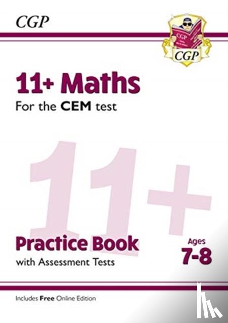 CGP Books - 11+ CEM Maths Practice Book & Assessment Tests - Ages 7-8 (with Online Edition)