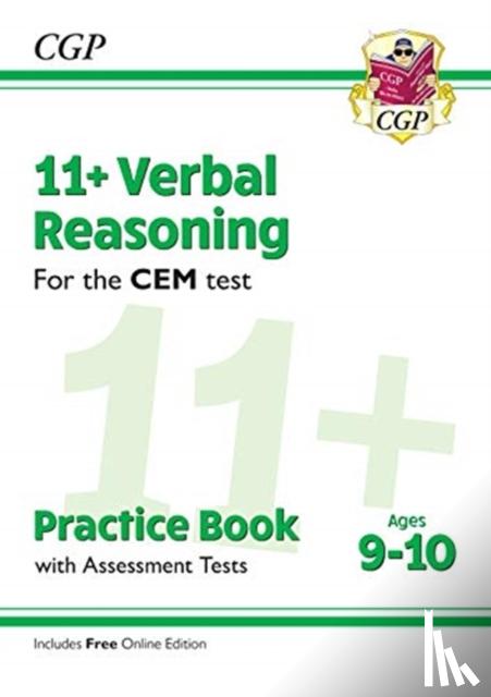 CGP Books - 11+ CEM Verbal Reasoning Practice Book & Assessment Tests - Ages 9-10 (with Online Edition)