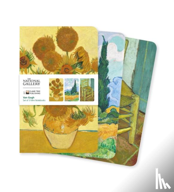 Flame Tree Studio - National Gallery: Van Gogh Set of 3 Mini Notebooks