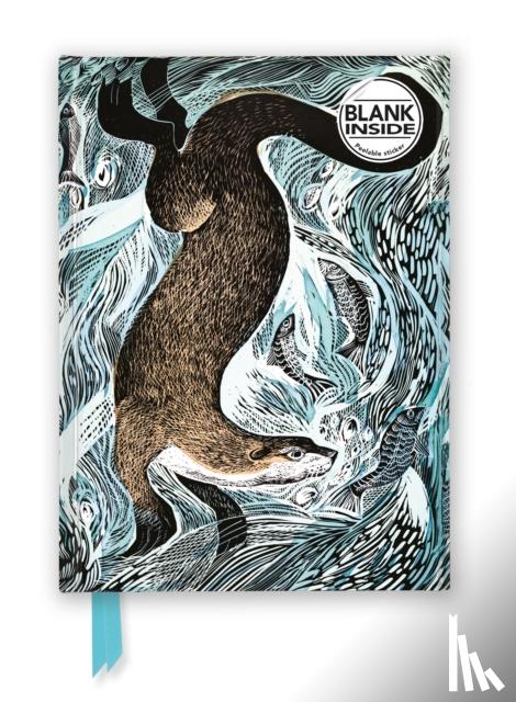 Flame Tree Studio - Angela Harding: Fishing Otter (Foiled Blank Journal)