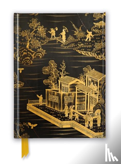 Flame Tree Studio - Chinese Lacquer Black & Gold Screen (Foiled Journal)