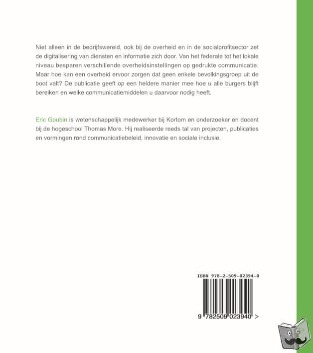 Goubin, Eric - Analoog of digitaal?