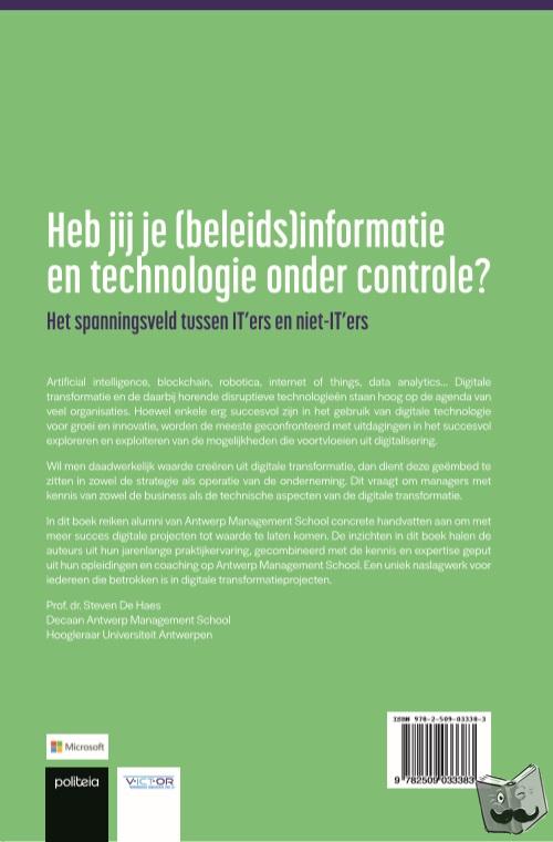 Van der Stock, Eddy, Verhaert, Roel, Mulder, Hans - Heb jij je beleidsinformatie en technologie onder controle?
