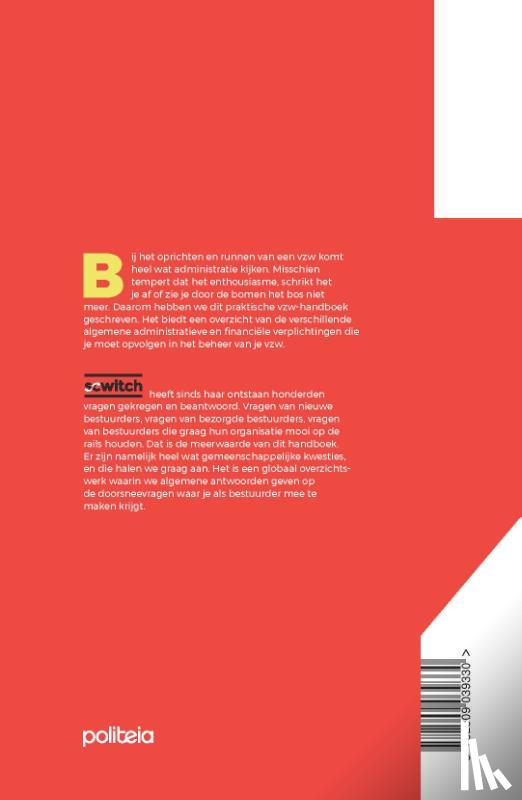 Tas, Luc, Denoo, Sarah - Handboek VZW's