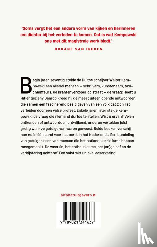 Kempowski, Walter - Heeft u Hitler gezien?