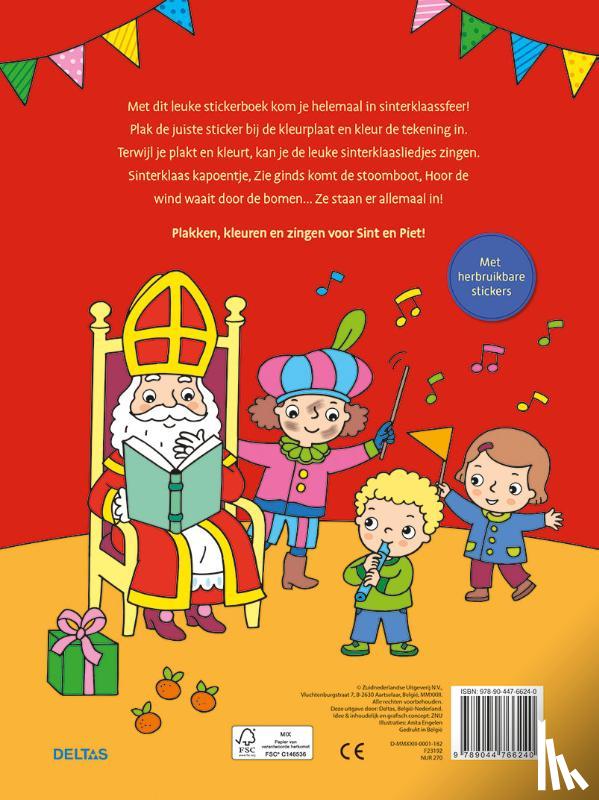  - Kleur- en stickerboek Sinterklaasliedjes
