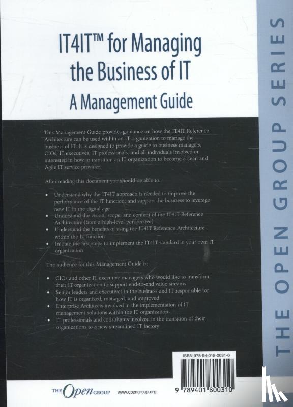 Akershoek, Rob - IT4IT for managing the business of IT
