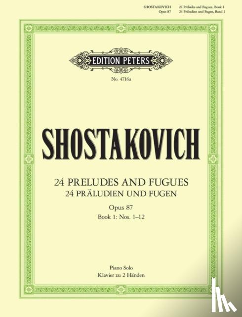 Shostakovich, Dmitri - 24 Preludes and Fugues Op. 87 for Piano: Sheet