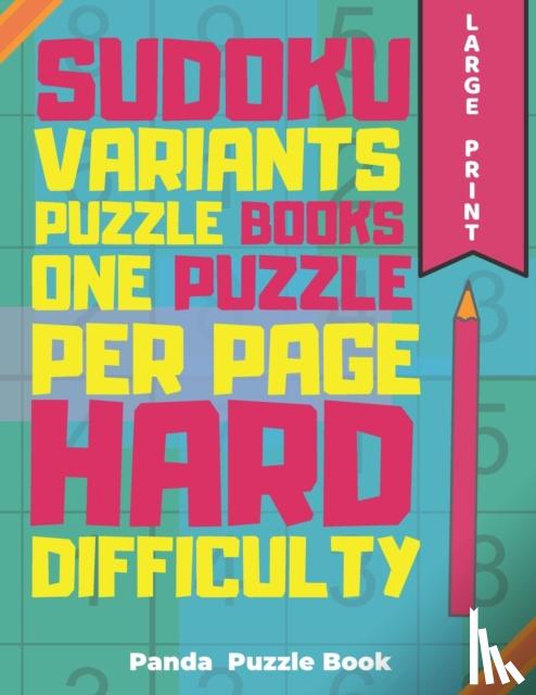 Book, Panda Puzzle - Sudoku Variants Puzzle Books One Puzzle Per Page Hard Difficulty Large Print