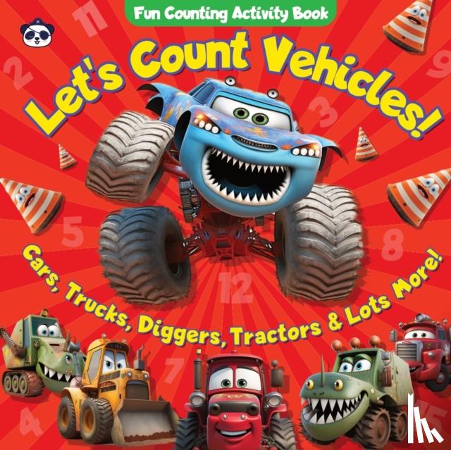 Panda, Pirate, Malo, Toomi - Let's Count Vehicles! Fun Counting Activity Book