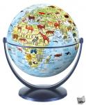- Kinderglobe 15 cm dieren fys. blauwe oceaan draai & kantel