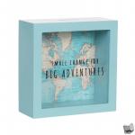  - Spaarpot BIG ADVENTURES vintage world map