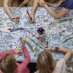  - Tafellaken met wereldkaart