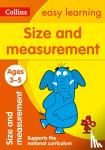 Collins Easy Learning - Size and Measurement Ages 3-5 - Ideal for Home Learning