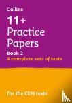 Collins 11+, McMahon, Philip - 11+ Verbal Reasoning, Non-Verbal Reasoning & Maths Practice Papers Book 2 (Bumper Book with 4 sets of tests) - For the 2023 Cem Tests