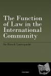 Lauterpacht, Hersch - The Function of Law in the International Community