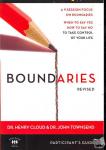 Cloud, Henry, Townsend, John - Boundaries Bible Study Participant's Guide---Revised - When To Say Yes, How to Say No to Take Control of Your Life