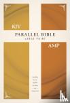 Zondervan - KJV, Amplified, Parallel Bible, Large Print, Hardcover, Red Letter - Two Bible Versions Together for Study and Comparison