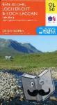 Ordnance Survey - Ben Alder, Loch Ericht & Loch Laggan, Dalwhinnie