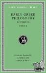 Andre (Princeton University New Jersey) Laks, Glenn W (Princeton University New Jersey) Most - Early Greek Philosophy, Volume VIII - Sophists, Part 1
