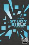 Thomas Nelson - NKJV, Study Bible for Kids, Leatherflex, Grey/Blue - The Premier NKJV Study Bible for Kids