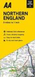  - Road Map Northern England - Streetmap