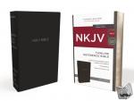 Thomas Nelson - NKJV, Thinline Reference Bible, Leather-Look, Black, Red Letter Edition, Comfort Print - Holy Bible, New King James Version