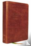 Thomas Nelson - Evangelical Study Bible: Christ-centered. Faith-building. Mission-focused. (NKJV, Brown Leathersoft, Red Letter, Thumb Indexed, Large Comfort Print) - Christ-centered. Faith-building. Mission-focused.