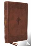 Catholic Bible Press - NABRE, New American Bible, Revised Edition, Catholic Bible, Large Print Edition, Leathersoft, Brown, Thumb Indexed, Comfort Print - Holy Bible