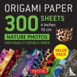  - Origami Paper 300 sheets Nature Photo Patterns 4" (10 cm)