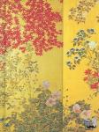 Peter Pauper Press, Inc - Journal Fold-over Japanese Screen Journal - Edo Period Screen With Trees and Flowering Plants, 18th Century