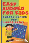 Book, Panda Puzzle - Easy Sudoku For Kids - sudoku junior 6x6 - Large Print