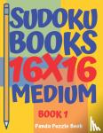 Book, Panda Puzzle - sudoku books 16 x 16 - Medium - Book 1