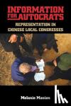 Manion, Melanie (Duke University, North Carolina) - Information for Autocrats - Representation in Chinese Local Congresses