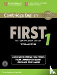  - Cambridge English First 1 With Answers - Authentic Examination Papers from Cambridge English Language Assessment: For Revised Exam From 2015