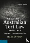 Lunney, Mark (University of New England, Australia) - A History of Australian Tort Law 1901-1945 - England's Obedient Servant?