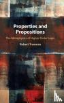 Trueman, Robert (University of York) - Properties and Propositions - The Metaphysics of Higher-Order Logic