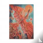 Paperblanks - Firebird (Birds of Happiness) Midi Unlined Journal - Flexi softcover, 100 gsm, ribbon marker, memento pouch, book edge printing, no closure