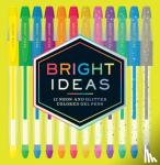 Chronicle Books - Bright Ideas Neon and Sparkle Gel Pens - 12 Colored Pens